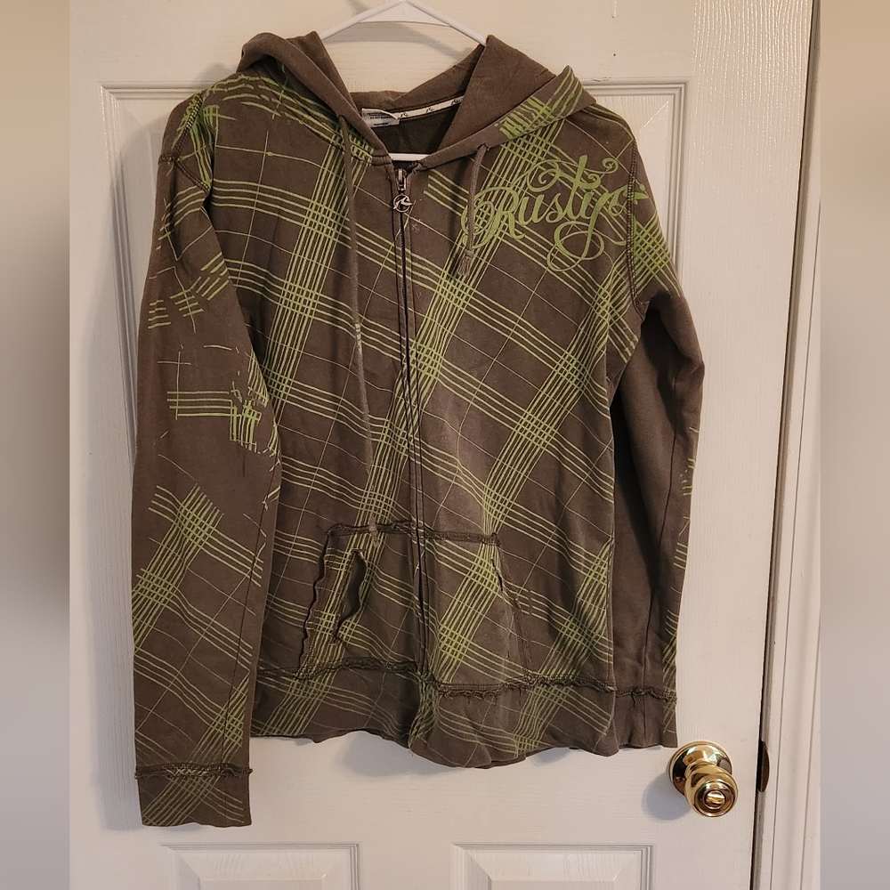 Olive Zip Hoodie